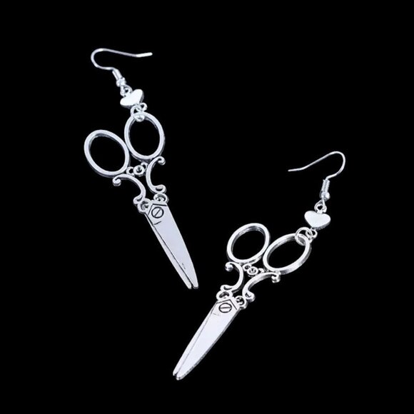 Scissor Earrings New Dangle Hooks Sewing Seamstress Cross Stitch Needlep… - Picture 12 of 12